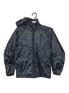 Burton Black Kids' Hooded Rain Jacket Size S 8